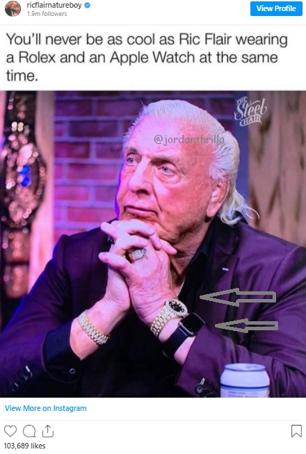 ric flair apple watch rolex