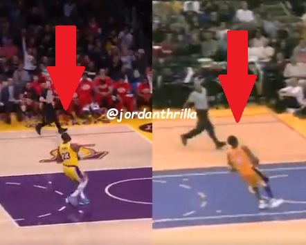 Lebron James and Kobe Bryant Identical Reverse Dunks Compared Side by ...