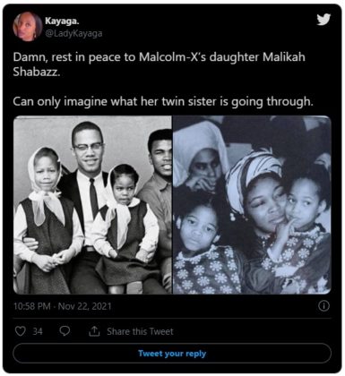 Was Malikah Shabazz Murdered? Details of Conspiracy Theory About ...