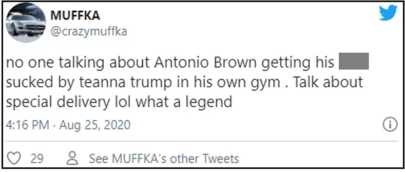 Barstool Memes on X: Did A Video Of Antonio Brown And Teanna Trump Appear  On OnlyFans?   / X