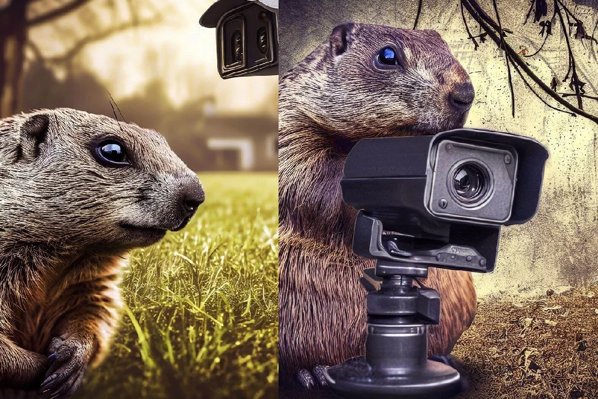 Chunk the Groundhog Stealing Crops From Delaware Farmer Then Eating in