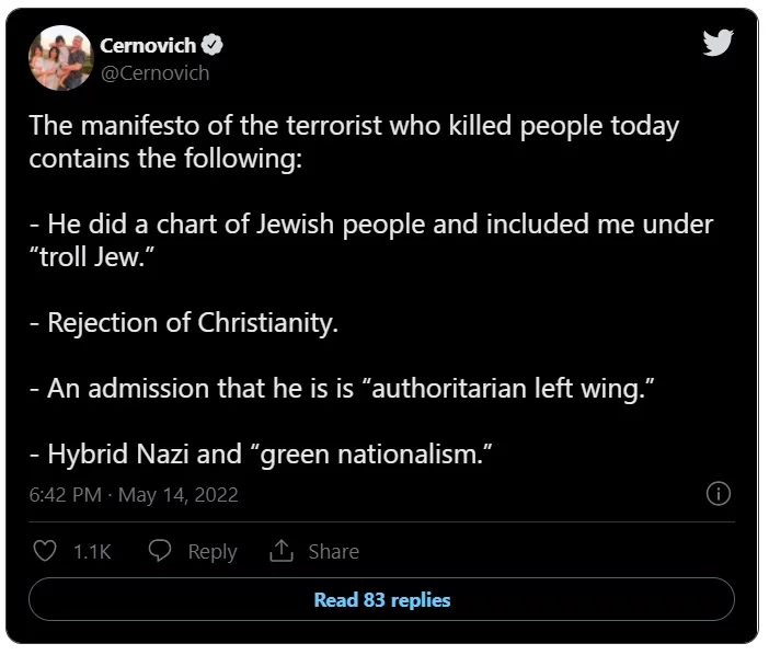 Is Payton Gendron a Left Wing Populist? Buffalo Mass Shooter Payton