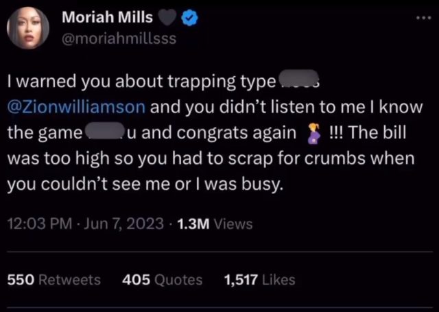 Possibly Pregnant Adult Film Star Moriah Mills Leaks Text Messages From