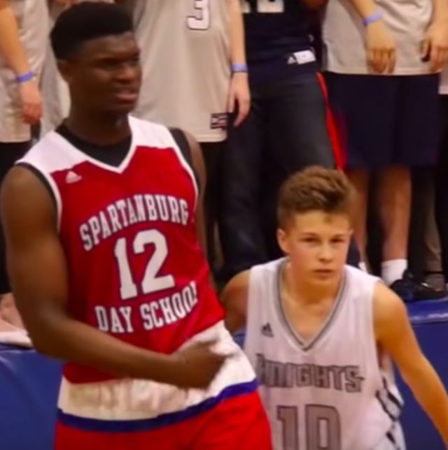 Zion Williamson Meets Bryson Bishop At Pelicans Arena 5 Years After ...